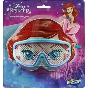 Disney Princess Ariel Goggles Swimways Little Mermaid Mask Kid's Deluxe Swim NEW
